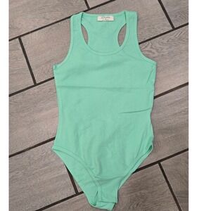 NWOT Zenana Mint Green Racerback Tank Bodysuit Women